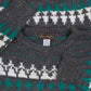 WOMEN'S VINTAGE 1990S PATTERNED KNITTED JUMPER - X-LARGE