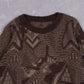 WOMEN'S VINTAGE 1990S STRUCTURED PATTERNED JUMPER - LARGE