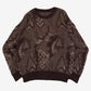WOMEN'S VINTAGE 1990S STRUCTURED PATTERNED JUMPER - LARGE