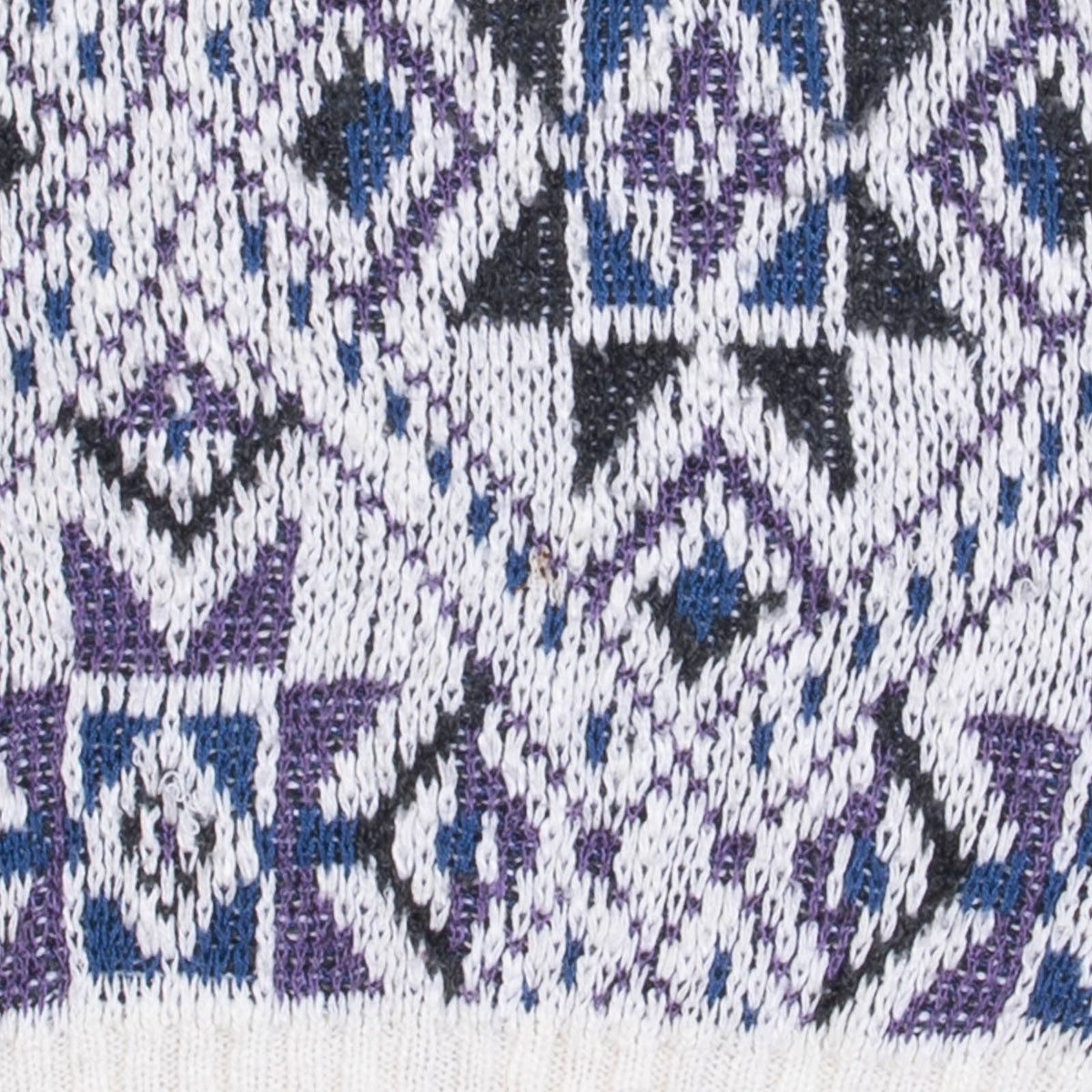 MEN'S VINTAGE 1980S STAR PATTERNED KNITTED JUMPER - LARGE