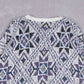 MEN'S VINTAGE 1980S STAR PATTERNED KNITTED JUMPER - LARGE