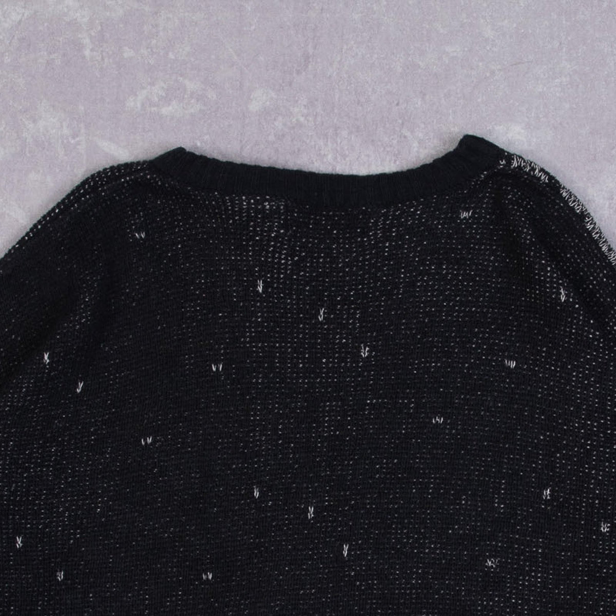 MEN'S VINTAGE 1990S PATTERNED KNITTED JUMPER - MEDIUM