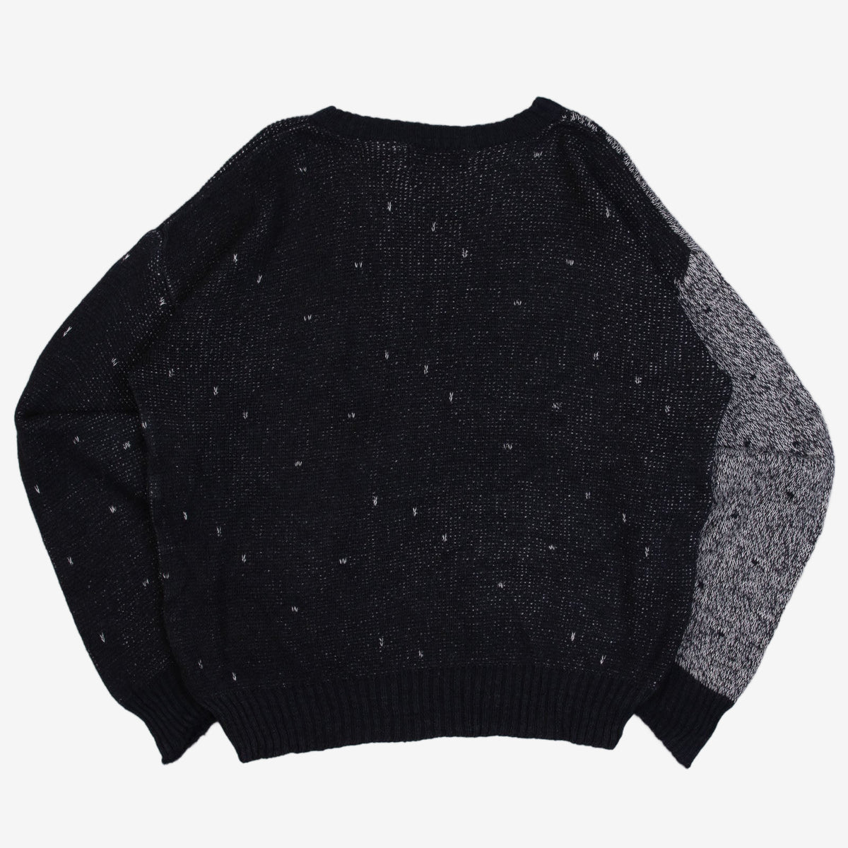 MEN'S VINTAGE 1990S PATTERNED KNITTED JUMPER - MEDIUM