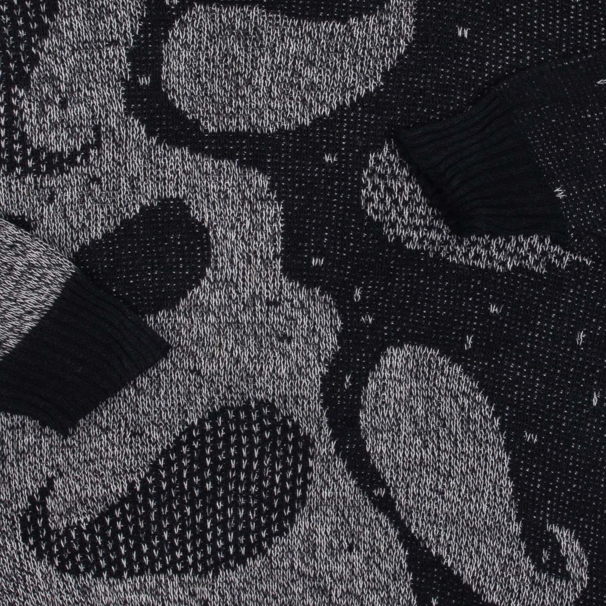 MEN'S VINTAGE 1990S PATTERNED KNITTED JUMPER - MEDIUM