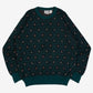 WOMEN'S VINTAGE 1990S PATTERNED KNITTED JUMPER - LARGE