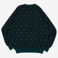 WOMEN'S VINTAGE 1990S PATTERNED KNITTED JUMPER - LARGE