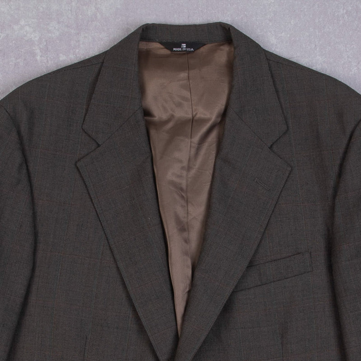 MEN'S VINTAGE CHAPS PATTERNED BLAZER SUIT JACKET - MEDIUM