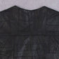 MEN'S VINTAGE 1990S LEATHER UTILITY VEST JACKET - MEDIUM