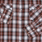 MEN'S VINTAGE 1980S CHECKED WESTERN SHIRT - X-LARGE