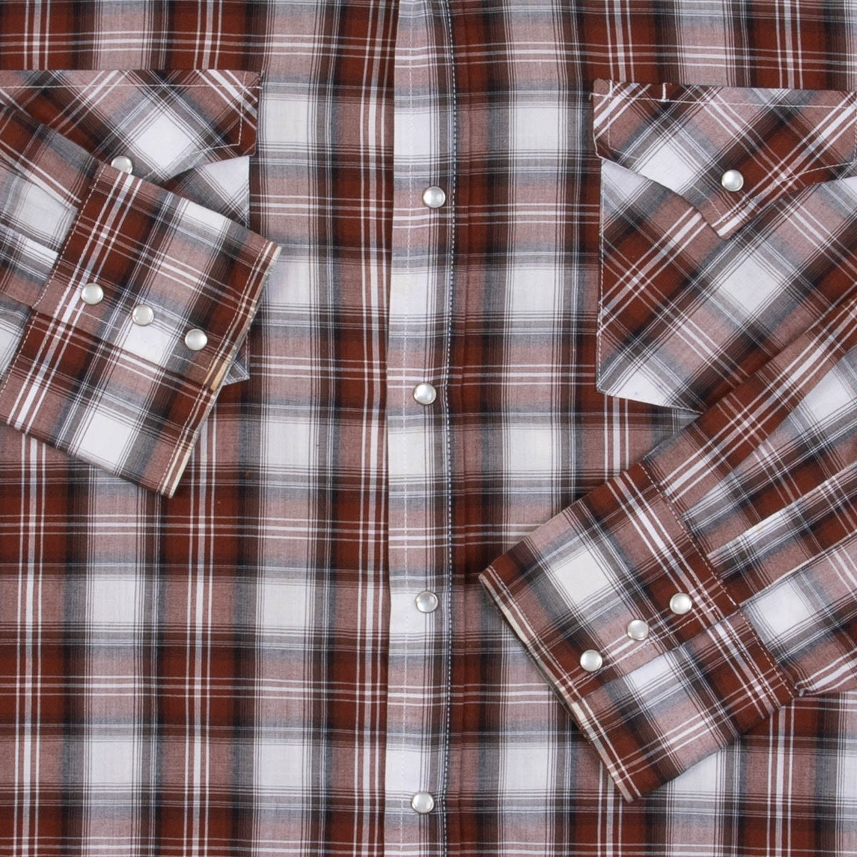 MEN'S VINTAGE 1980S CHECKED WESTERN SHIRT - X-LARGE
