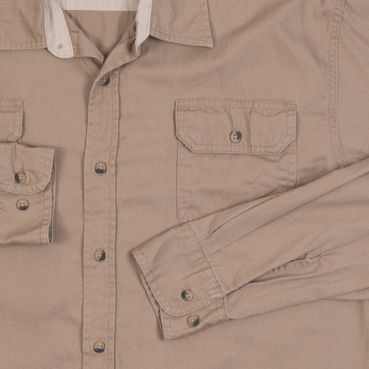 MEN'S VINTAGE 1990S WRANGLER LONG SLEEVE SHIRT - X-LARGE