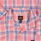 MEN'S VINTAGE 1990S LEE CHECKED LONG SLEEVE SHIRT - LARGE