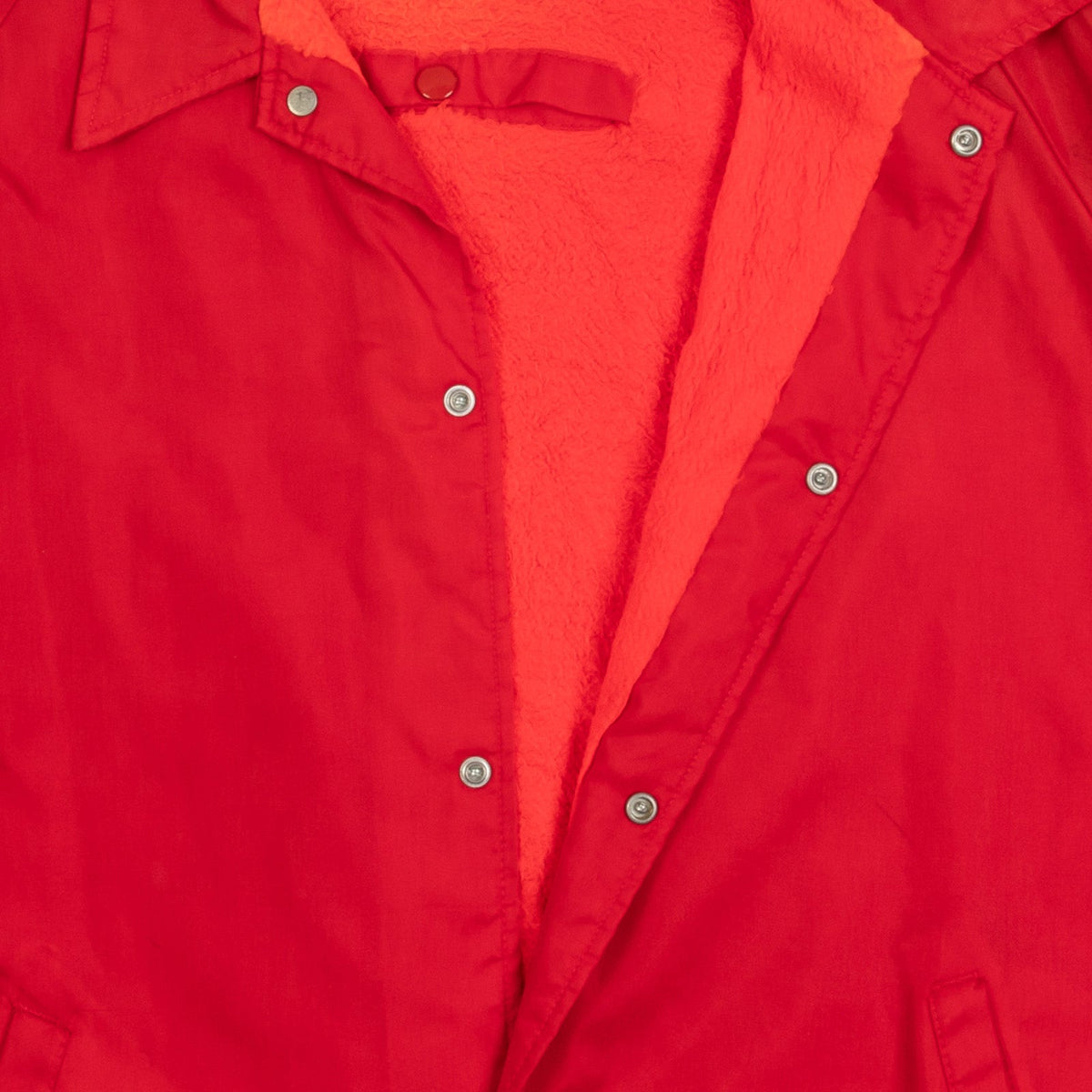 MEN'S VINTAGE 1980S FLEECE LINED COACH JACKET - X-LARGE