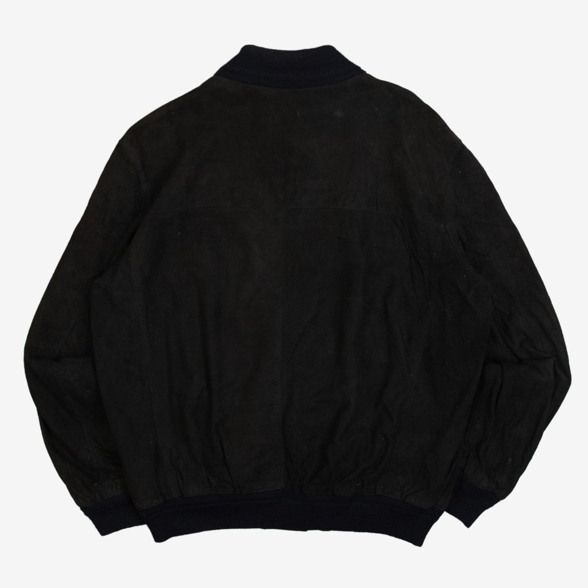 MEN'S VINTAGE 1990S SUEDE BOMBER JACKET - LARGE