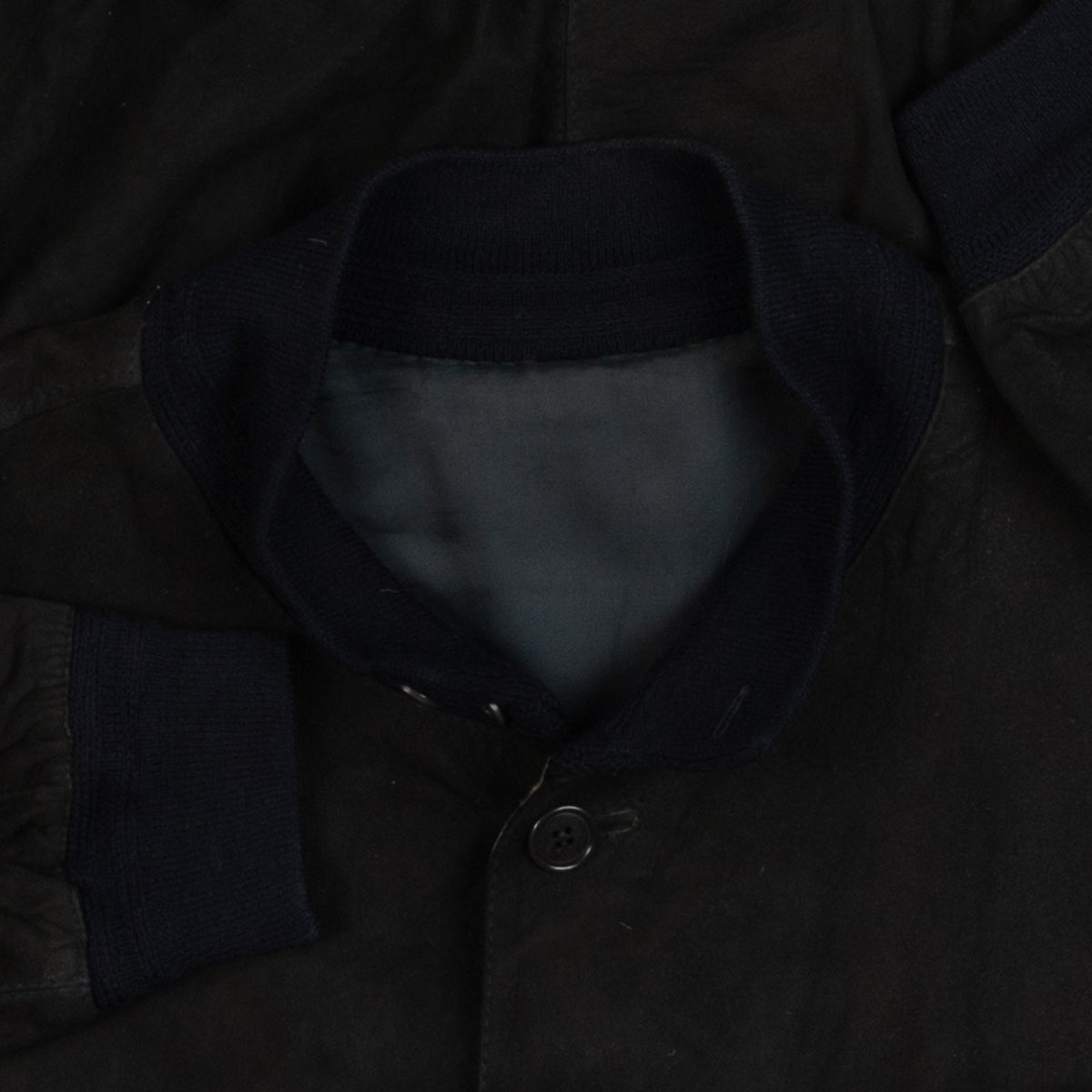 MEN'S VINTAGE 1990S SUEDE BOMBER JACKET - LARGE