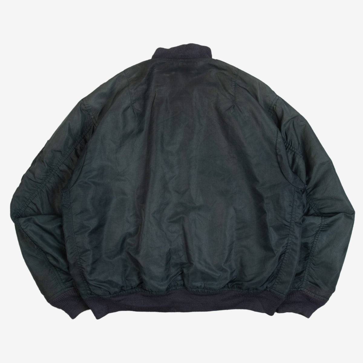 MEN'S VINTAGE 1980S MA1 FLIGHT BOMBER JACKET - LARGE