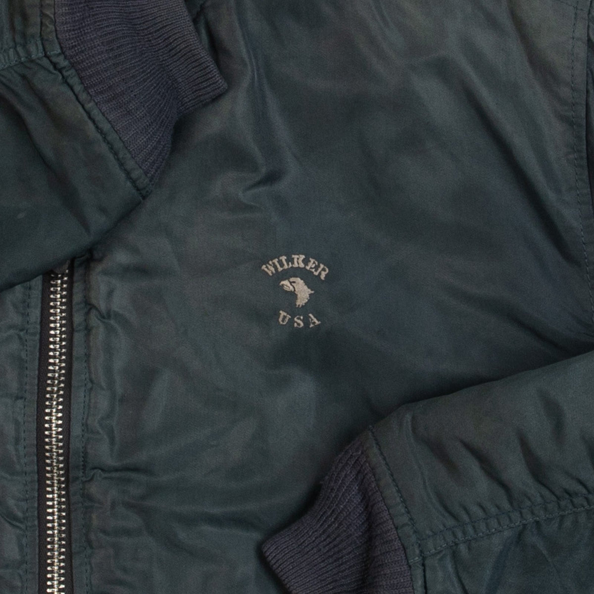 MEN'S VINTAGE 1980S MA1 FLIGHT BOMBER JACKET - LARGE