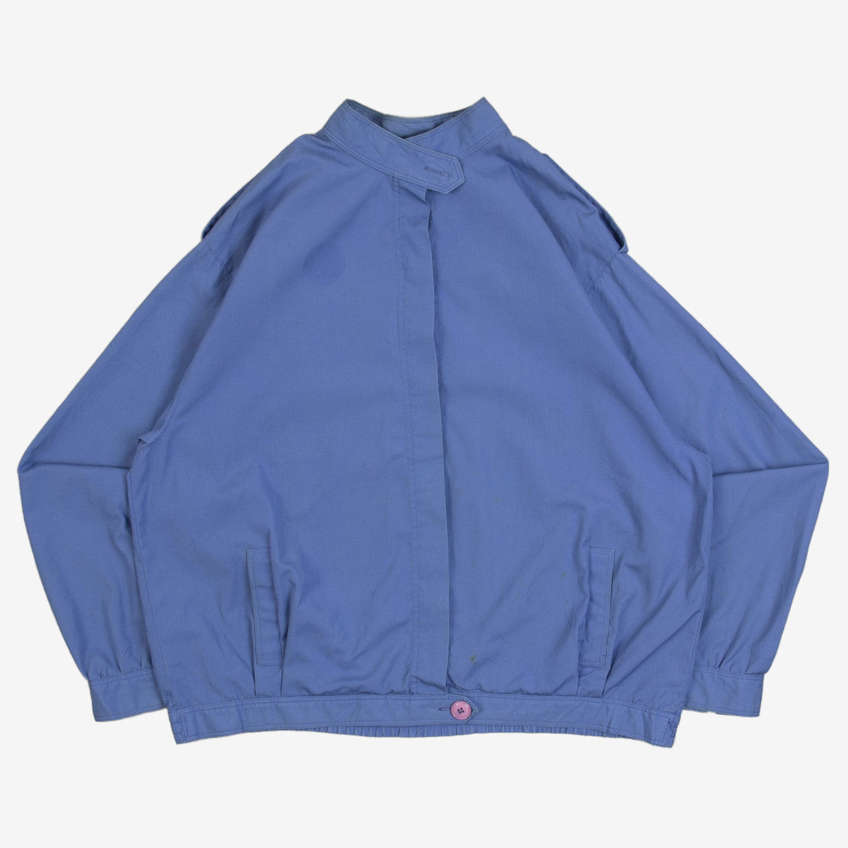 WOMEN'S VINTAGE 1980S PLEATED HARRINGTON JACKET - LARGE