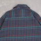 MEN'S VINTAGE 1980S SEARS WOOL CHECKED SHIRT - X-LARGE
