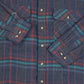 MEN'S VINTAGE 1980S SEARS WOOL CHECKED SHIRT - X-LARGE