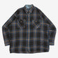 MEN'S VINTAGE 1990S WOOL STYLE CHECKED SHIRT - X-LARGE