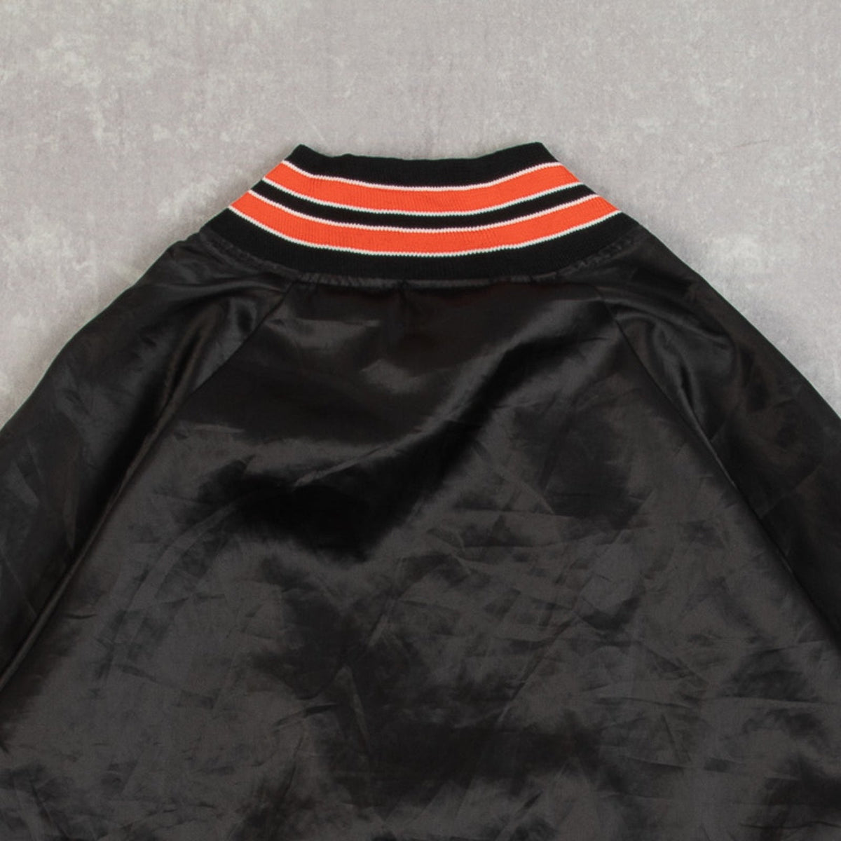 MEN'S VINTAGE 1980S CAMPLENOX SATIN BOMBER JACKET - MEDIUM