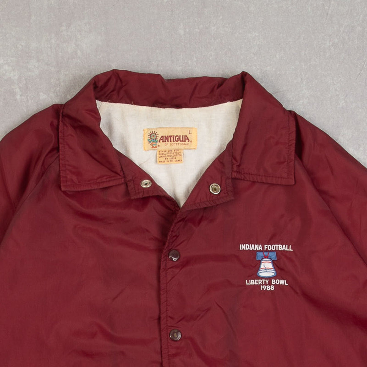 MEN'S VINTAGE 1988 INDIANA LIBERTY BOWL COACH JACKET - LARGE