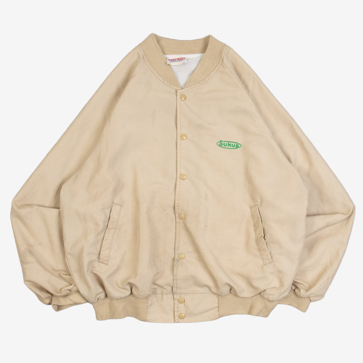 MEN'S VINTAGE 1980S SUKUP BOMBER JACKET - LARGE