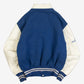 MEN'S VINTAGE 1980S WABI LEATHER VARSITY JACKET - SMALL