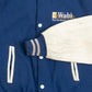 MEN'S VINTAGE 1980S WABI LEATHER VARSITY JACKET - SMALL