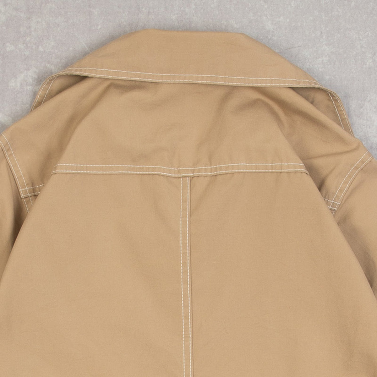 WOMEN'S VINTAGE 1980S COLLARED MAC JACKET - SMALL