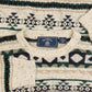 MEN'S VINTAGE 1990S STRUCTURED PATTERNED KNITTED JUMPER - LARGE