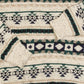 MEN'S VINTAGE 1990S STRUCTURED PATTERNED KNITTED JUMPER - LARGE