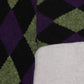 MEN'S VINTAGE 1990S ARGYLE PATTERNED KNITTED CARDIGAN - MEDIUM