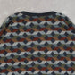 MEN'S VINTAGE 1990S PATTERNED KNITTED JUMPER - X-LARGE