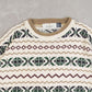 MEN'S VINTAGE 1990S STRUCTURED PATTERNED KNITTED JUMPER - X-LARGE