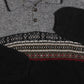 MEN'S VINTAGE 1990S PATTERNED POLO KNITTED JUMPER - MEDIUM