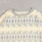 MEN'S VINTAGE 1980S PATTERNED KNITTED JUMPER - LARGE