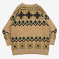 MEN'S VINTAGE 1990S STRUCTURED PATTERNED KNITTED JUMPER - MEDIUM