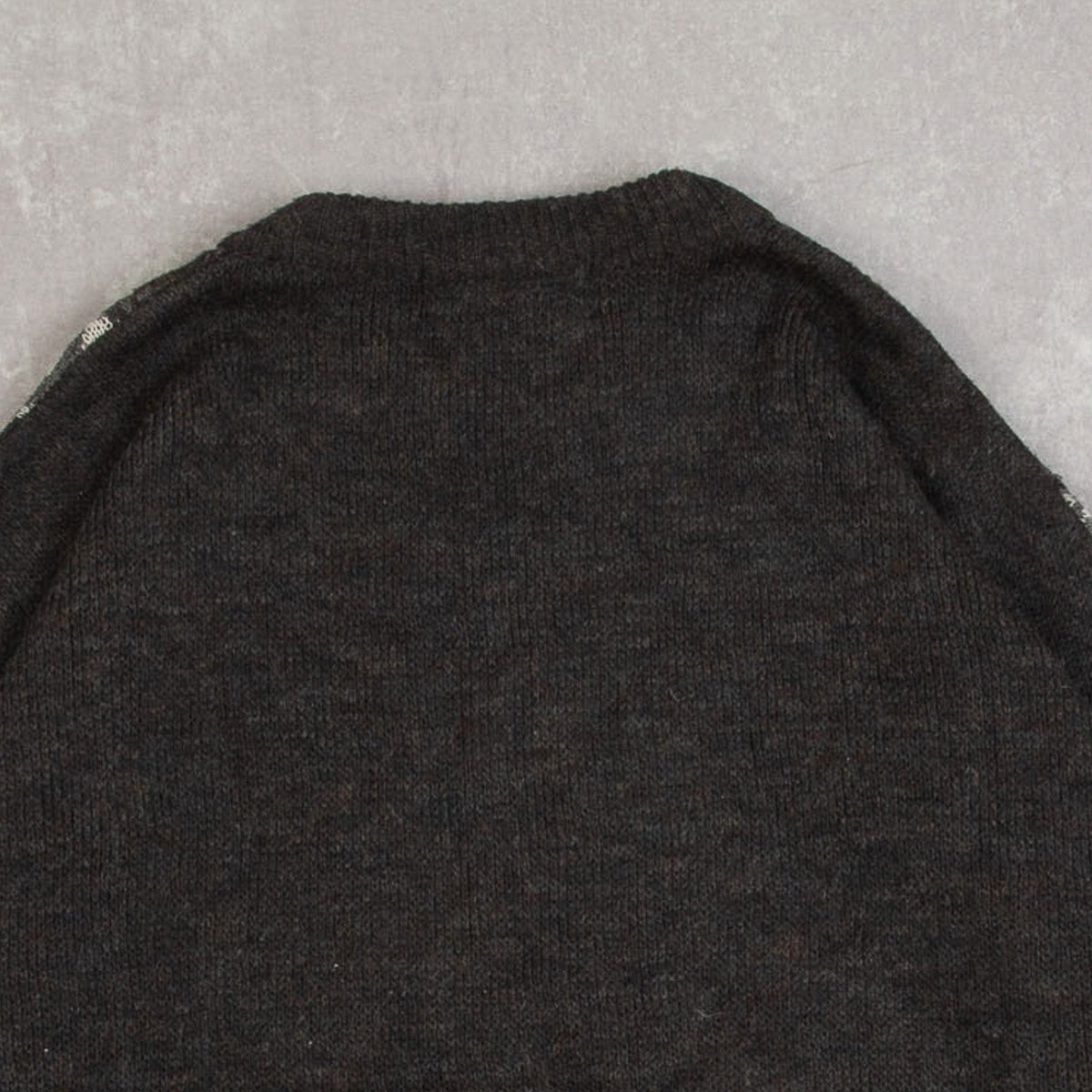 MEN'S VINTAGE 1980S PATTERNED GOLF KNITTED JUMPER - LARGE