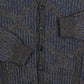 MEN'S VINTAGE 1980S RIBBED DIAMOND KNITTED CARDIGAN - MEDIUM