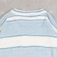 MEN'S VINTAGE 1990S STRIPED STRUCTURED KNITTED JUMPER - MEDIUM