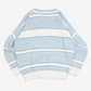 MEN'S VINTAGE 1990S STRIPED STRUCTURED KNITTED JUMPER - MEDIUM