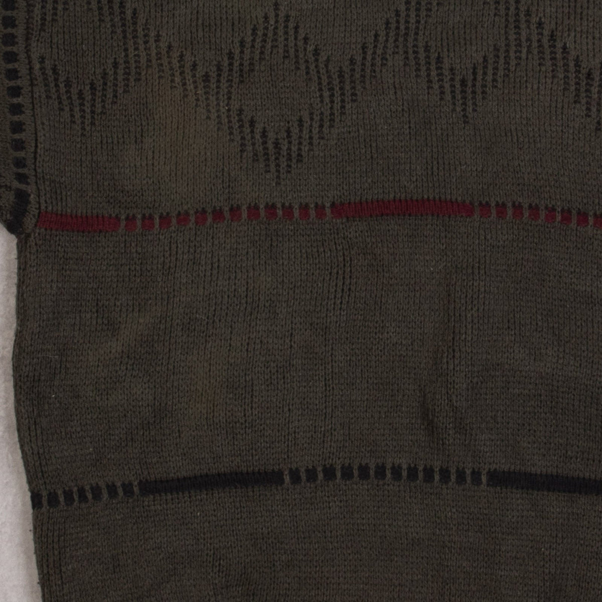 MEN'S VINTAGE 1990S STRIPED KNITTED CARDIGAN - MEDIUM