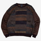 MEN'S VINTAGE 1990S PATTERNEF KNITTED JUMPER - LARGE