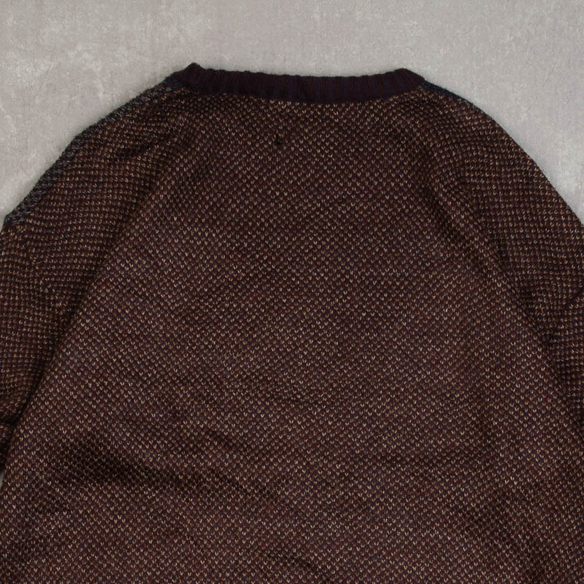 MEN'S VINTAGE 1990S PATTERNEF KNITTED JUMPER - LARGE