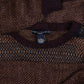 MEN'S VINTAGE 1990S PATTERNEF KNITTED JUMPER - LARGE