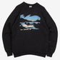 MEN'S VINTAGE 1980S WEST YELLOWSTONE RAGLAN SWEATSHIRT - LARGE