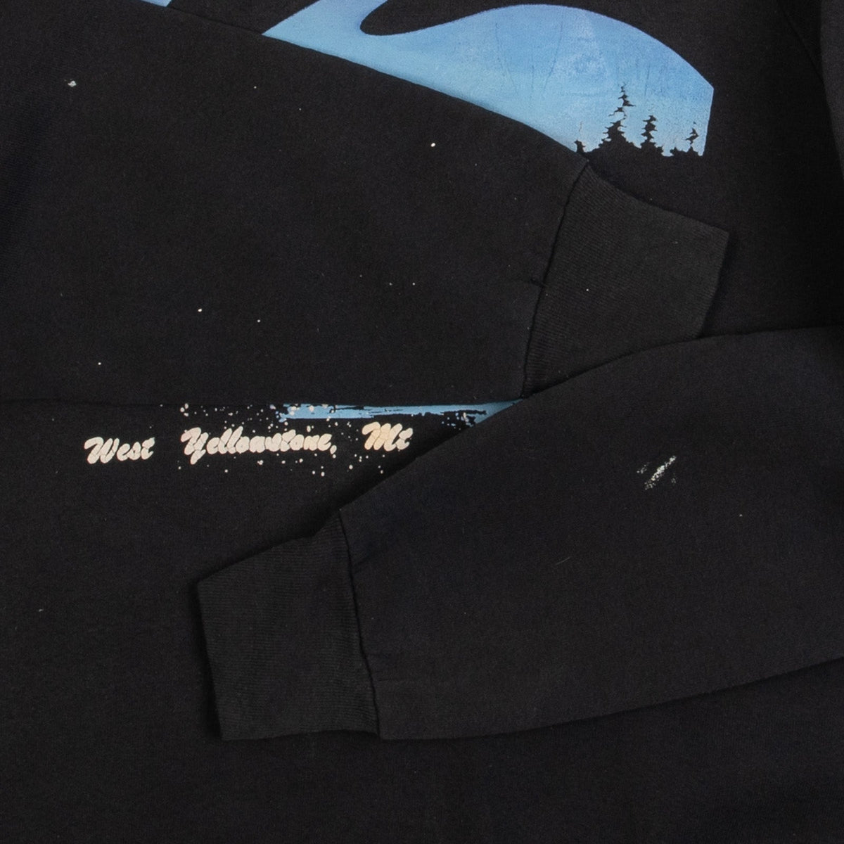 MEN'S VINTAGE 1980S WEST YELLOWSTONE RAGLAN SWEATSHIRT - LARGE