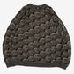 MEN'S VINTAGE 1990S STRUCTURED KNITTED JUMPER - XX-LARGE